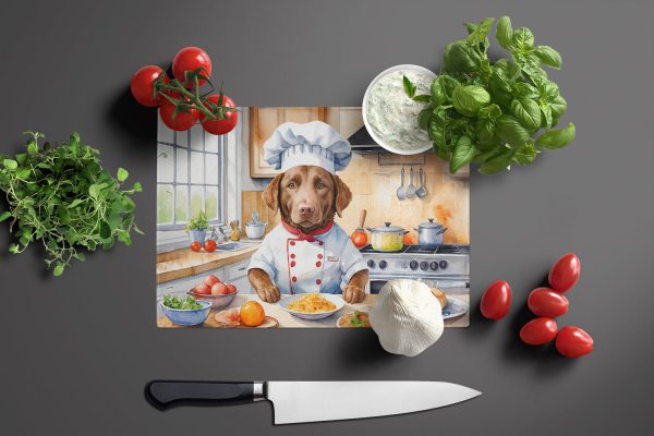 Chesapeake Bay Retriever The Chef Glass Cutting Board Discount - Image 2