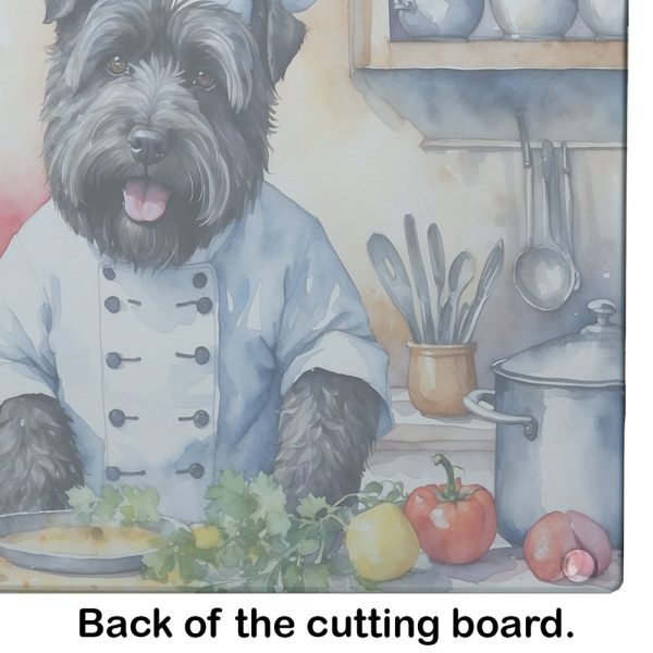 Bouvier des Flandres The Chef Glass Cutting Board Online now - Image 4