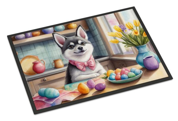 Decorating Easter Alaskan Klee Kai Doormat Online