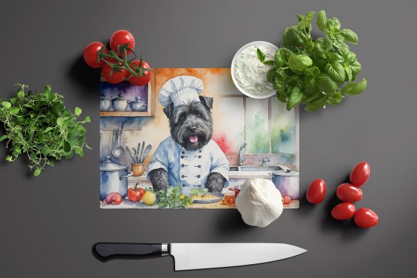 Bouvier des Flandres The Chef Glass Cutting Board Online now - Image 2