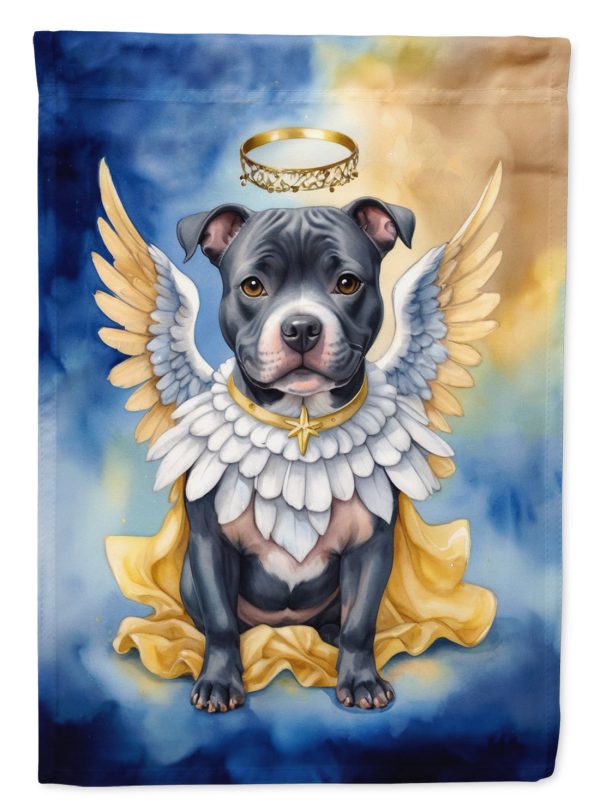 Staffordshire Bull Terrier My Angel Garden Flag – Memorial or Christmas Dog Angel Decor Fashion