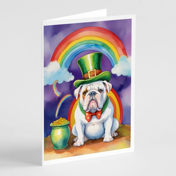 English Bulldog St Patrick s Day Greeting Cards Pack of 8 Online Hot Sale