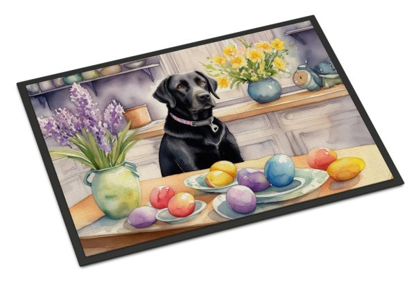 Decorating Easter Black Labrador Retriever Doormat For Discount