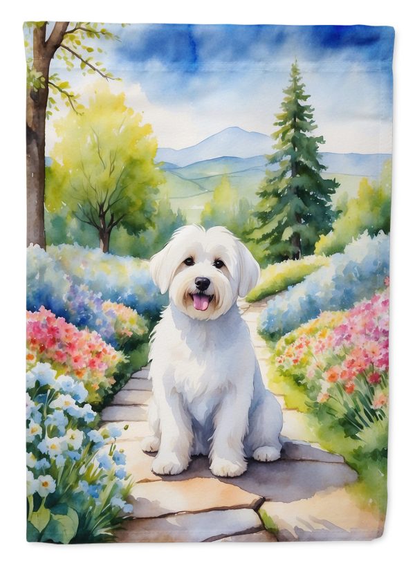 Coton de Tulear Spring Path House Flag Hot on Sale