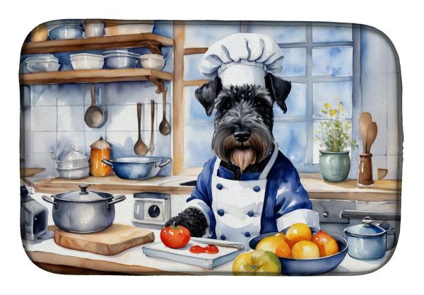Kerry Blue Terrier The Chef Dish Drying Mat Supply