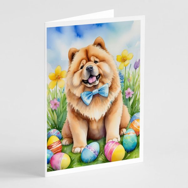 Chow Chow Easter Egg Hunt Greeting Cards Pack of 8 For Sale