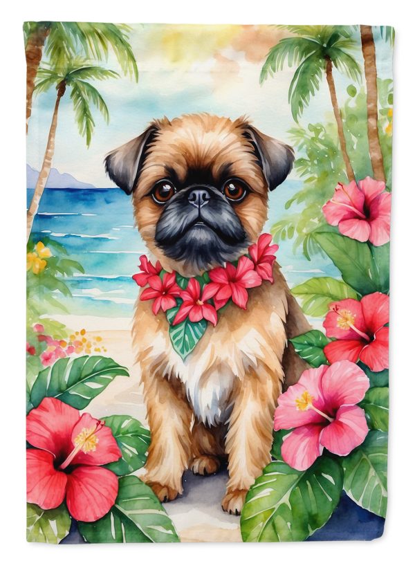 Brussels Griffon Luau House Flag on Sale
