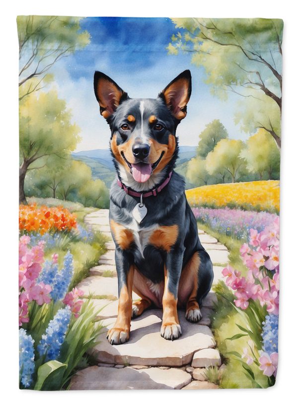 Australian Cattle Dog Spring Path House Flag Online Sale