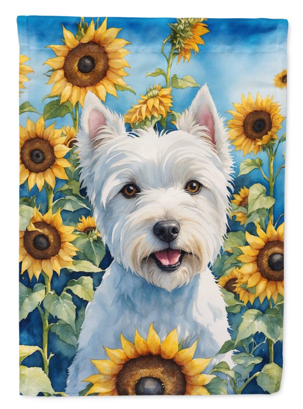 Westie in Sunflowers Garden Flag – Bright Dog-Themed Yard Decor For Discount