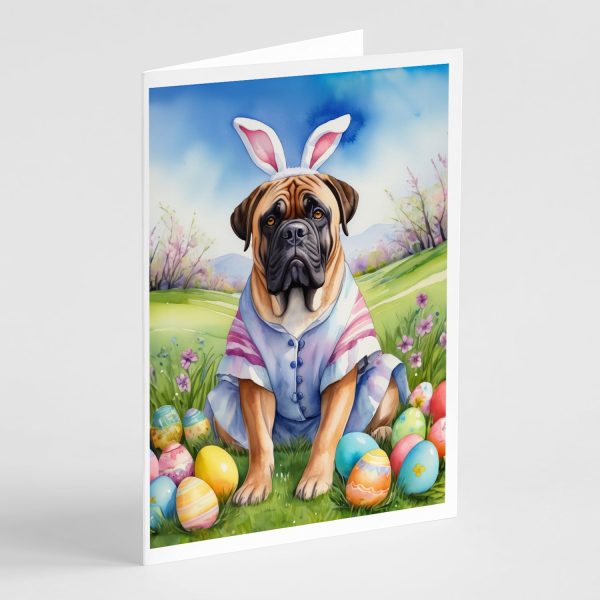 Bullmastiff Easter Egg Hunt Greeting Cards Pack of 8 Online Sale