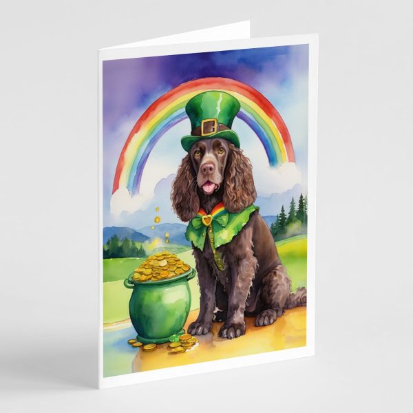 American Water Spaniel St Patrick s Day Greeting Cards Pack of 8 Online
