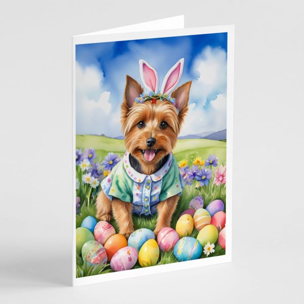 Australian Terrier Easter Egg Hunt Greeting Cards Pack of 8 on Sale