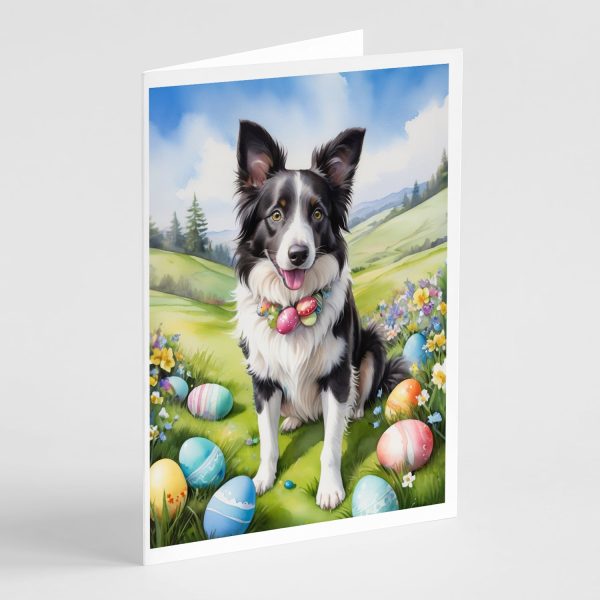 Border Collie Easter Egg Hunt Greeting Cards Pack of 8 on Sale