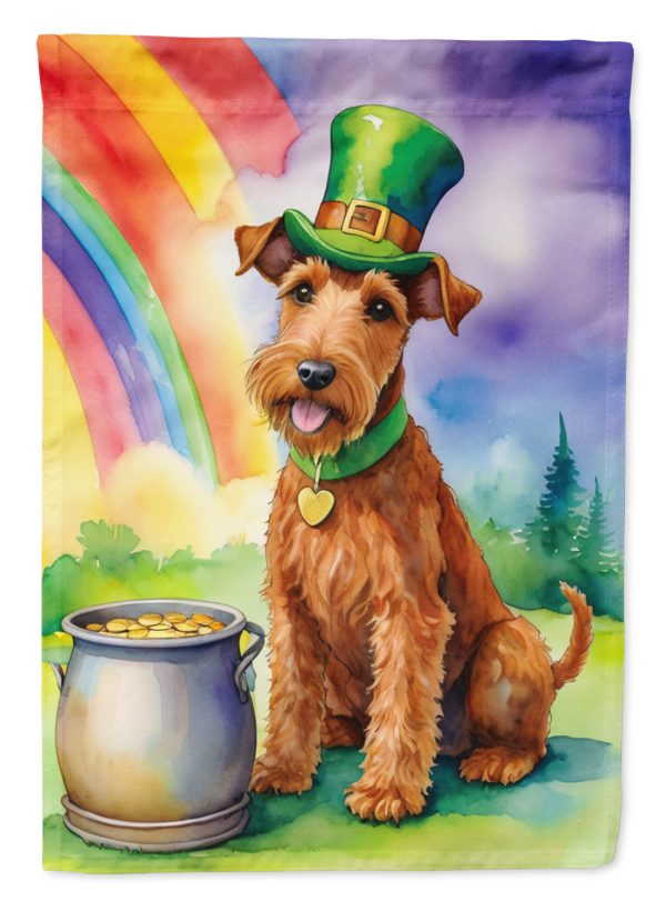 Irish Terrier St Patrick s Day House Flag on Sale