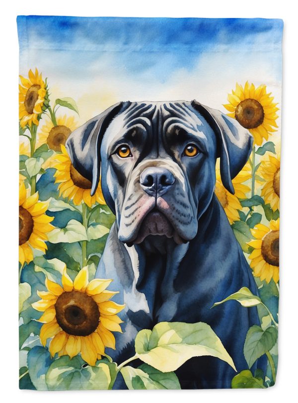Cane Corso in Sunflowers Garden Flag – Bright Dog-Themed Yard Decor For Cheap