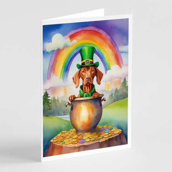 Vizsla St Patrick s Day Greeting Cards Pack of 8 Online now
