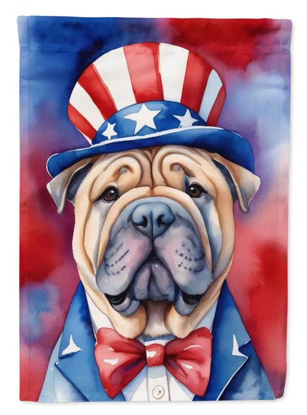Shar Pei Patriotic American House Flag Fashion