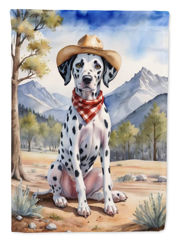 Dalmatian Cowboy Welcome House Flag Online