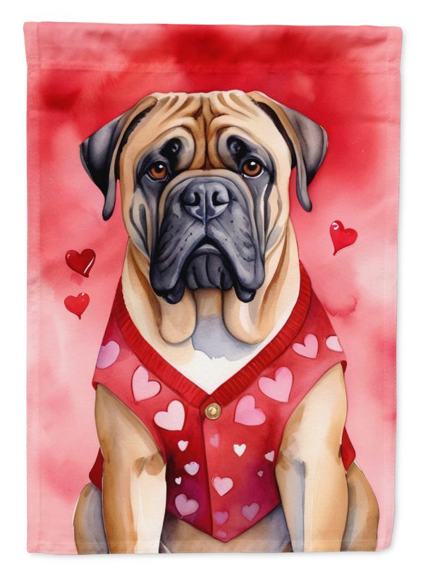 Bullmastiff Valentine’s Day Garden Flag – Dog-Themed Heart Yard Decor Hot on Sale