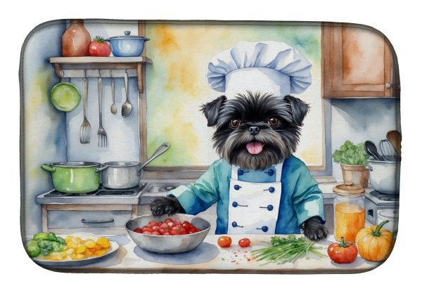 Affenpinscher The Chef Dish Drying Mat Supply