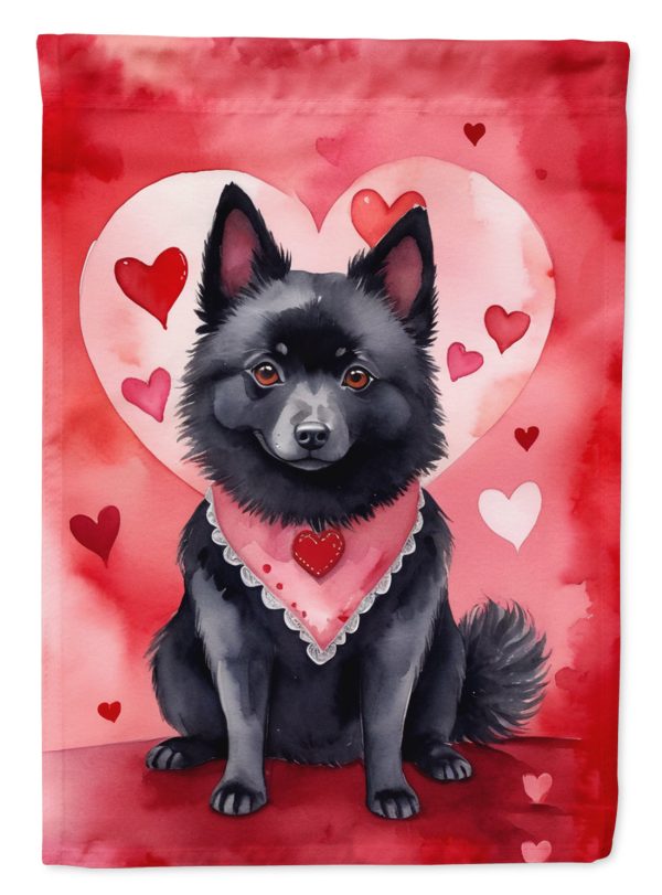 Schipperke My Valentine House Flag Fashion