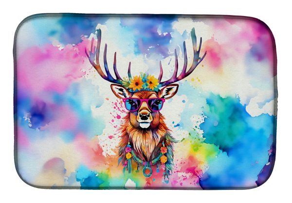 Hippie Animal Stag Deer Dish Drying Mat Cheap