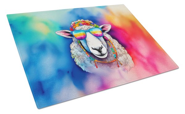 Hippie Animal Sheep Glass Cutting Board Online now