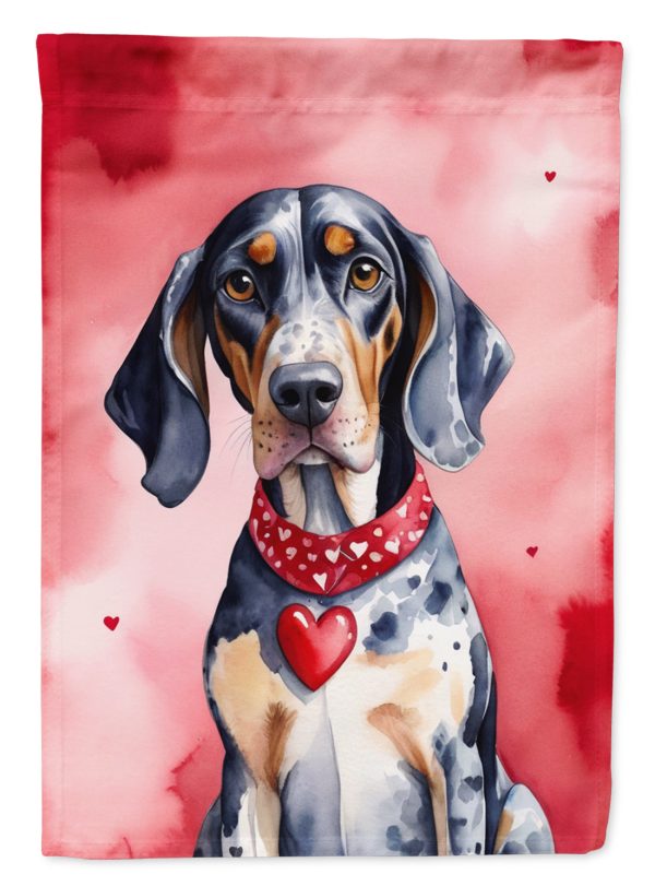 Bluetick Coonhound My Valentine House Flag Online Sale