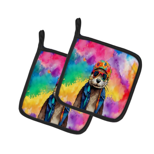 Hippie Animal Otter Pair of Pot Holders For Cheap