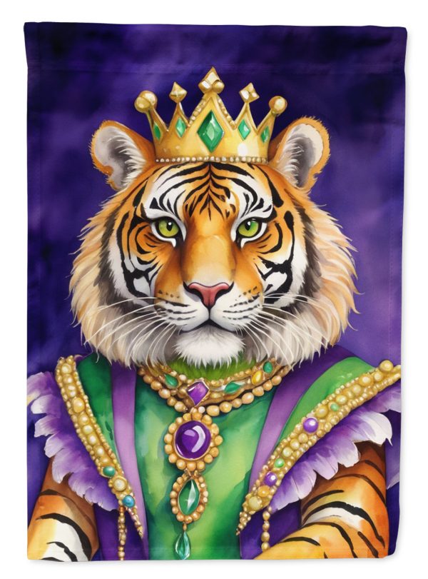 Tiger the King of Mardi Gras House Flag on Sale