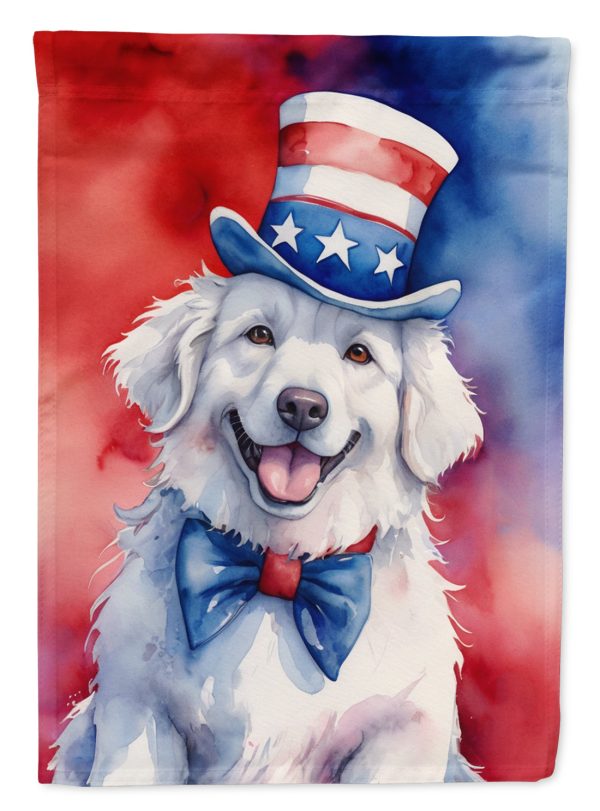 Kuvasz Patriotic American House Flag Online now