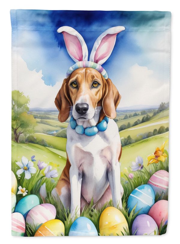 English Foxhound Easter Egg Hunt House Flag For Sale