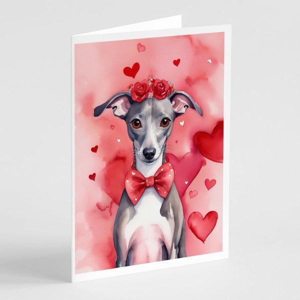 Italian Greyhound My Valentine Greeting Cards Pack of 8 Online