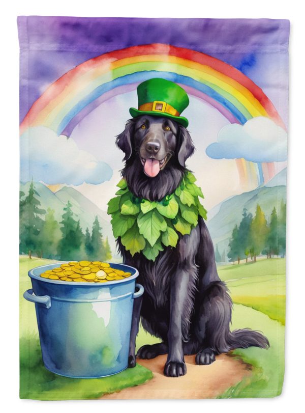 Flat-Coated Retriever St Patrick s Day House Flag Fashion