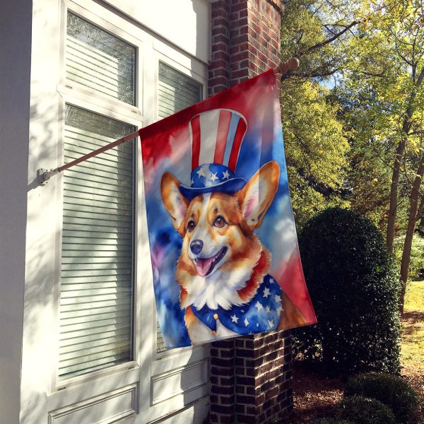 Corgi Patriotic American House Flag Hot on Sale - Image 2