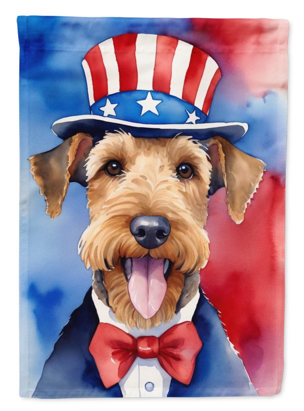 Airedale Terrier Patriotic American House Flag Fashion