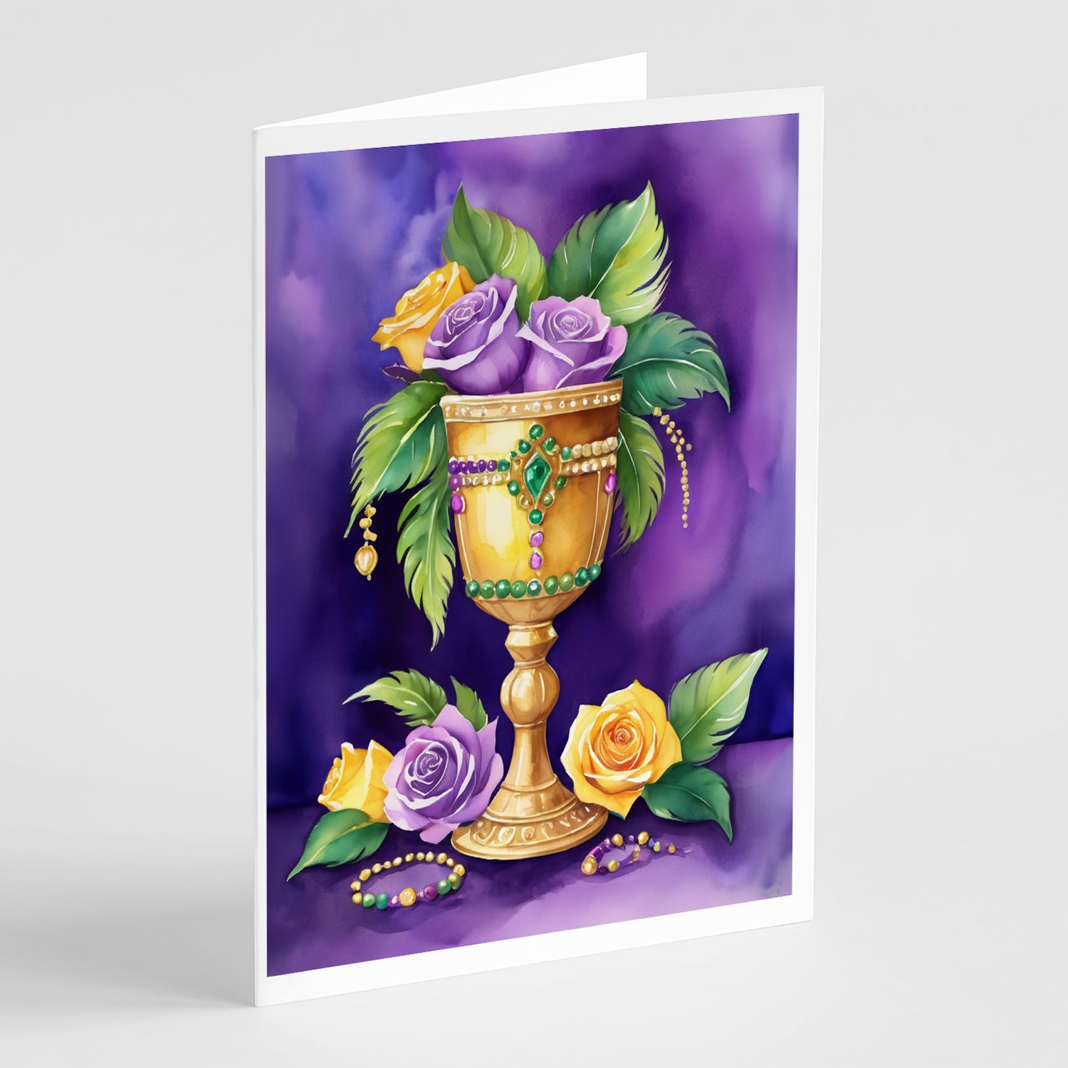 Goblet Mardi Gras Greeting Cards Pack of 8 Online now
