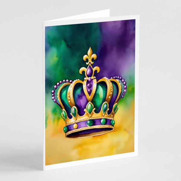 King s Mardi Gras Crown Greeting Cards Pack of 8 Sale