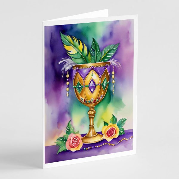 Goblet Mardi Gras Greeting Cards Pack of 8 For Sale