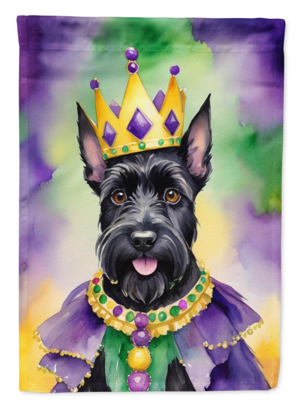 Scottish Terrier King of Mardi Gras Garden Flag - Vibrant Dog-Themed Yard Decor by Caroline s Treasures Sale