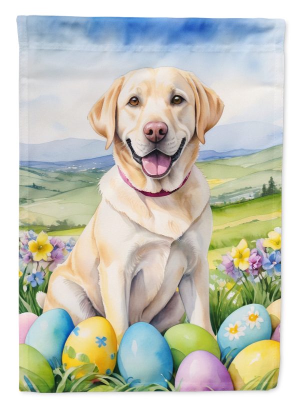 Labrador Retriever Easter Garden Flag - Easter Egg Hunt - Dog-Themed Spring Yard Decor Sale