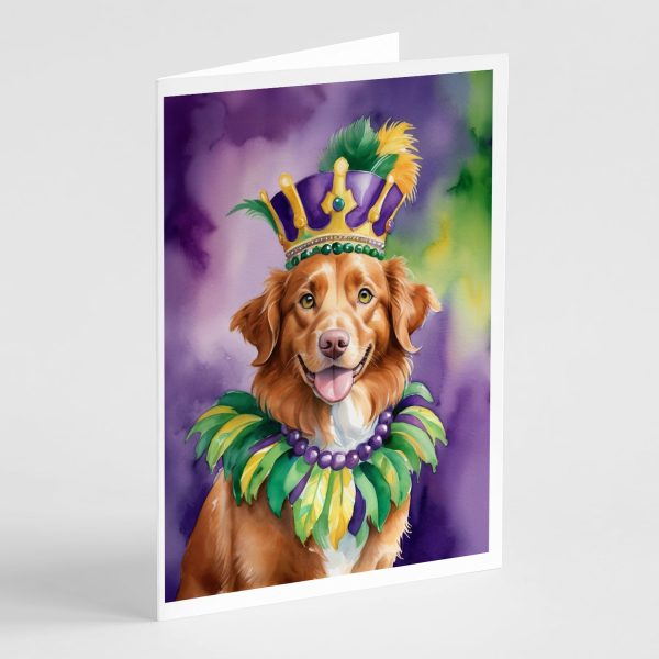 Nova Scotia Duck Tolling Retriever King of Mardi Gras Greeting Cards Pack of 8 Online