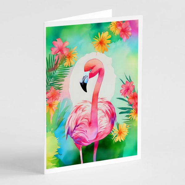Hippie Animal Flamingo Greeting Cards Pack of 8 Fashion