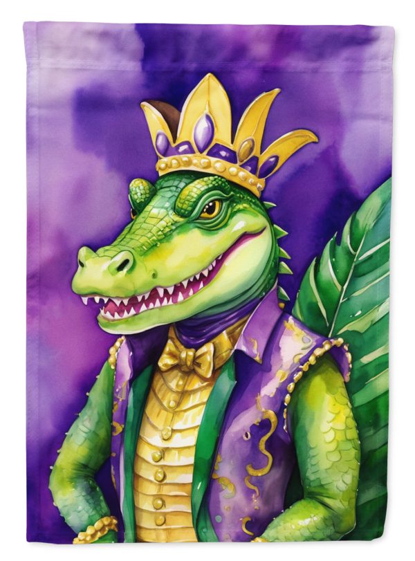 Alligator King of Mardi Gras Garden Flag – Decorative Garden Flag by Caroline s Treasures Cheap