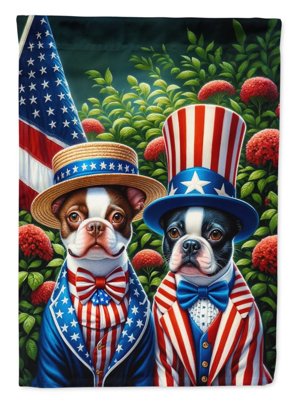 All American Boston Terrier House Flag on Sale