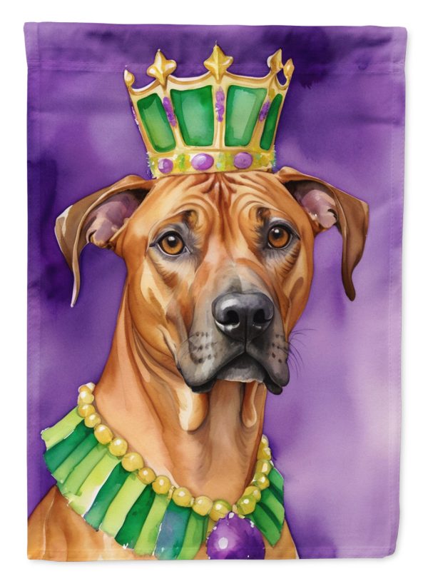Rhodesian Ridgeback King of Mardi Gras Garden Flag - Vibrant Dog-Themed Yard Decor by Caroline s Treasures Discount