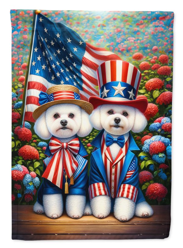 All American Bichon Frise House Flag Online now