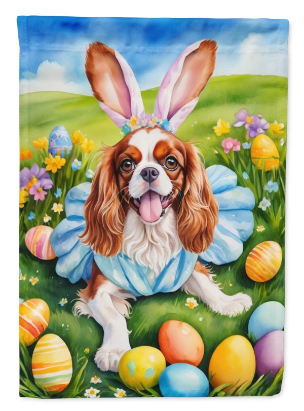 Cavalier Spaniel Easter Egg Hunt House Flag Discount