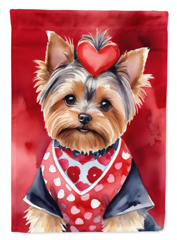 Yorkshire Terrier My Valentine House Flag Sale