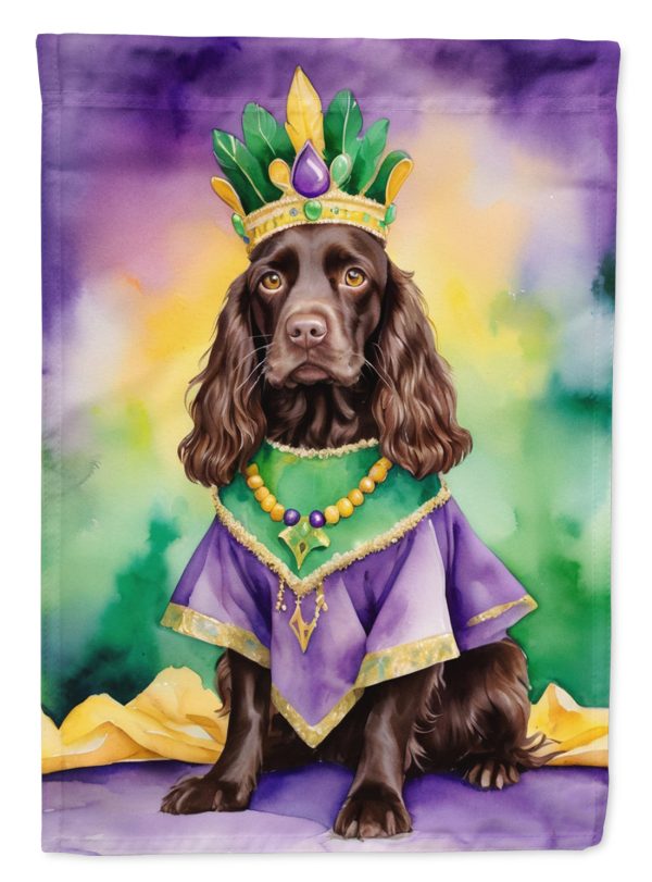 Boykin Spaniel King of Mardi Gras Garden Flag - Vibrant Dog-Themed Yard Decor by Caroline s Treasures Online now